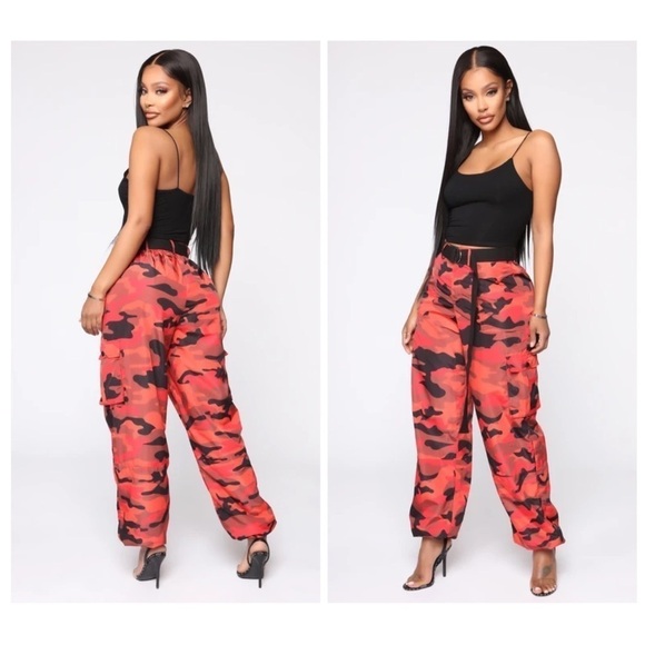 Fashion Nova Pants - Fashion Nova Take Off Flight Cargo Pants